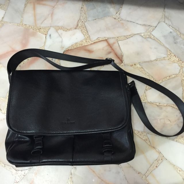 Men's Leather Work Bag, Men's Fashion, Bags, Belt bags, Clutches and