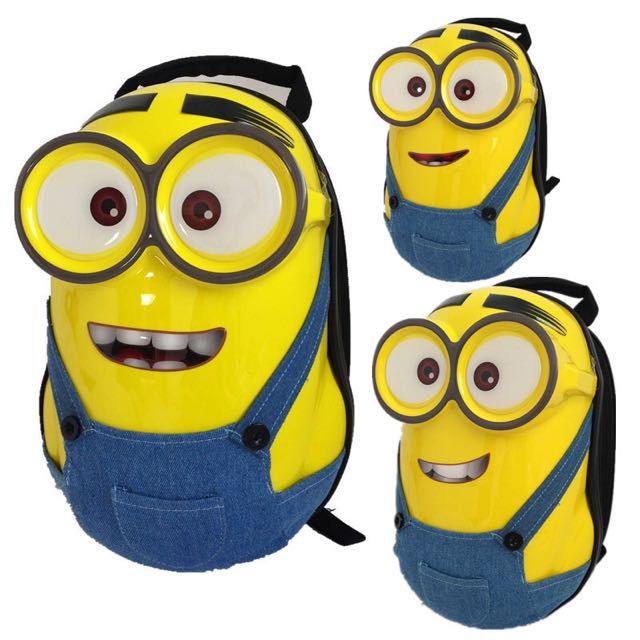 Minions Bag Hards 3d Backpack Babies Kids On Carou