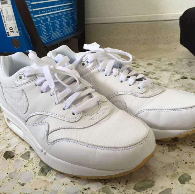 Nike Air Max 1 Premium Leather Gum Soles