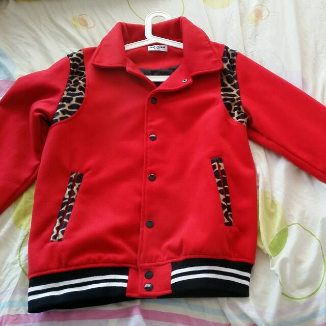 Red teddy shop bomber jacket