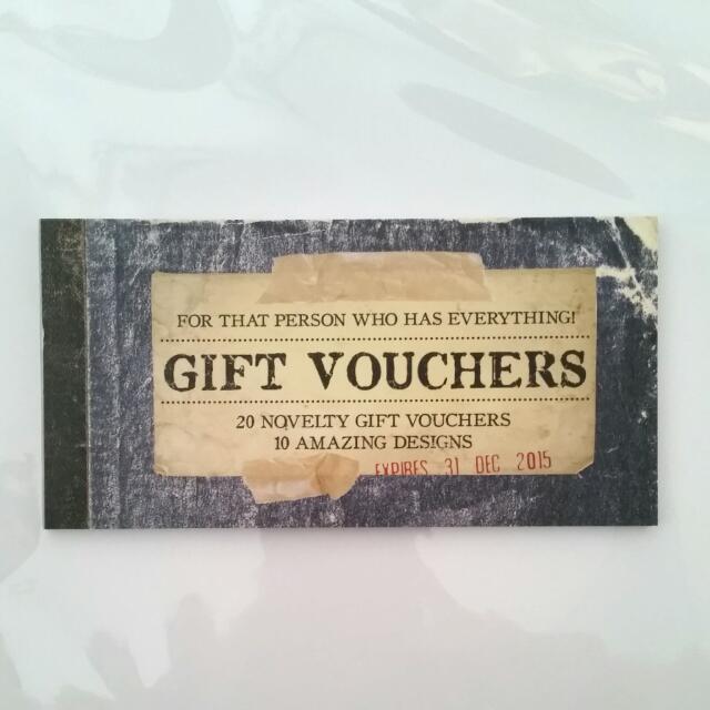 novelty gift vouchers