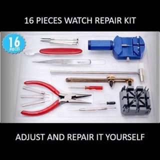 16 Pieces Watch Repair Kit