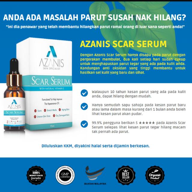 Azanis Scar Serum Instock Health Beauty On Carousell