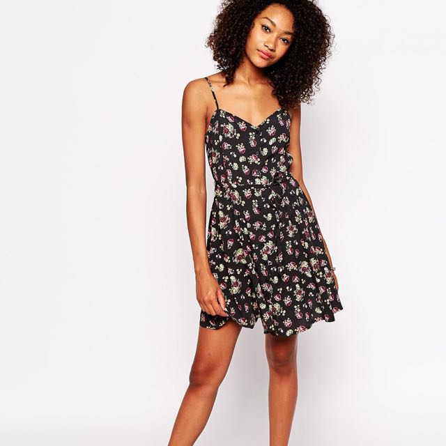 Button front cami dress 2025