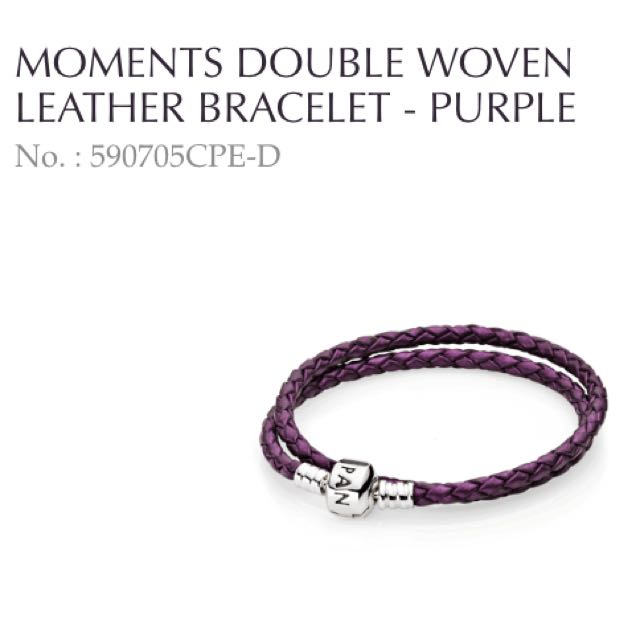 Purple Leather Charm Bracelet 🟣 - Fits Pandora Charms – Planet Charms