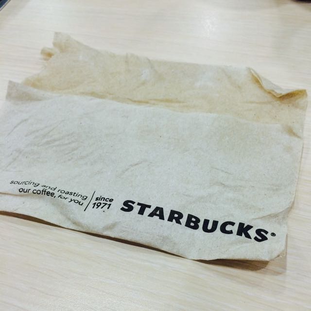 Slightly Wet Starbucks Napkin, TV & Home Appliances, Kitchen Appliances, Other Kitchen