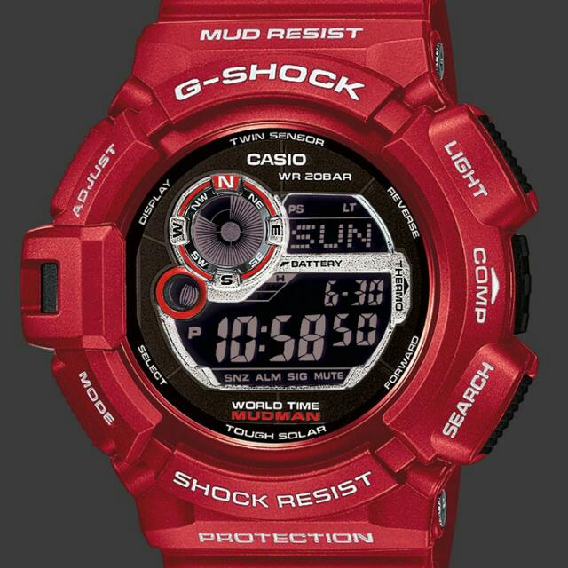 G shock mudman red sale
