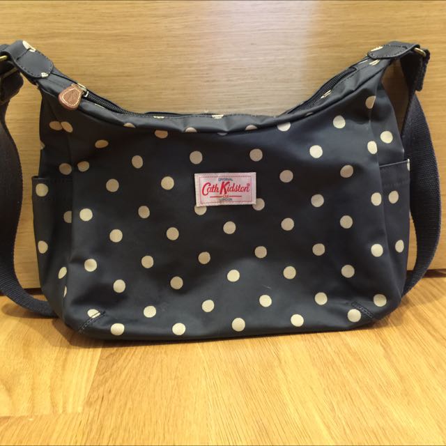 Cath kidston blue polka dot bag outlet