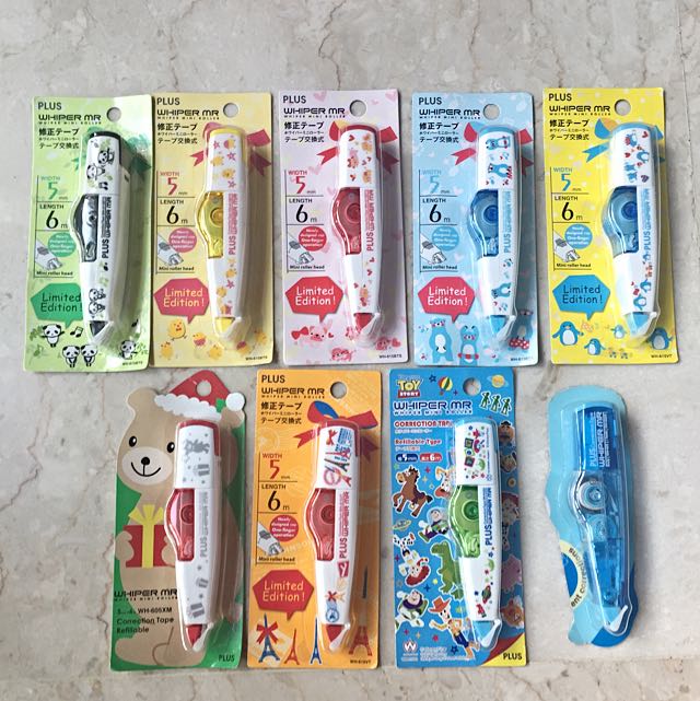 Bn Japan Plus Whiper Mr Mini Roller Limited Edition Correction Tapes Women S Fashion On Carousell