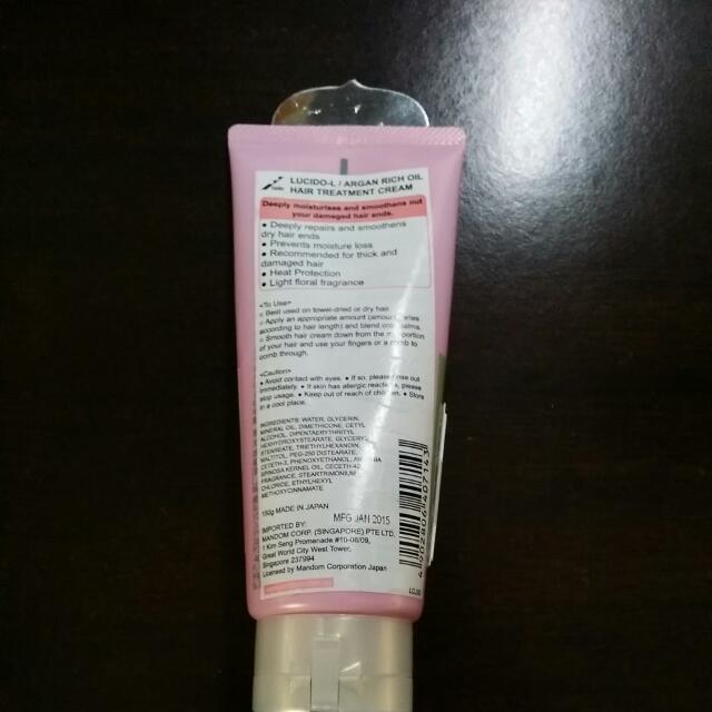 LucidoL Argan Rich Oil Hair Treatment Cream 150g, Beauty & Personal