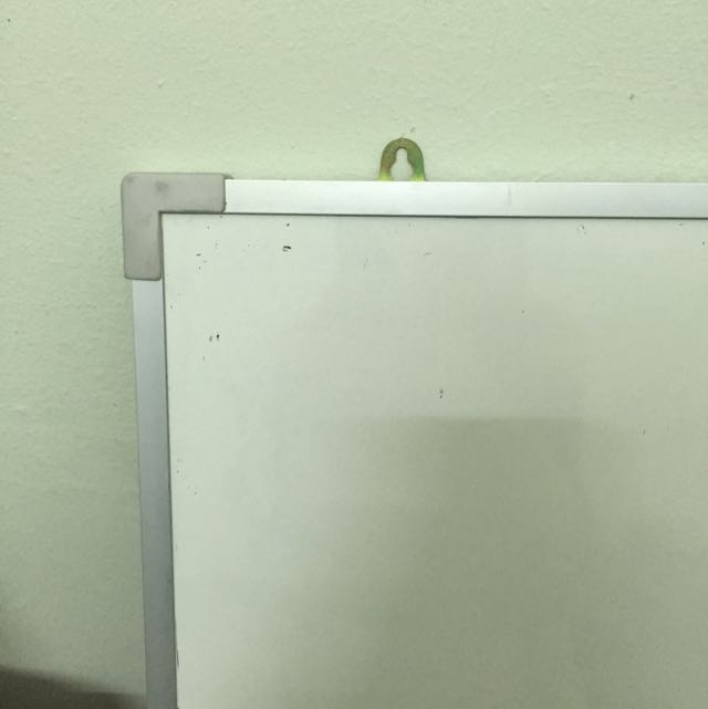 Whiteboard with Hooks and Pen/Duster Tray, Hobbies & Toys, Stationery