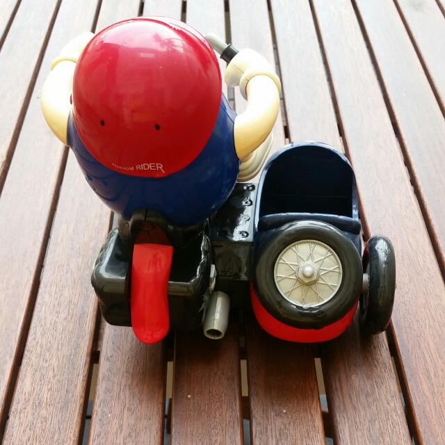 M&M Motorcycle Toy With Sidecar, Hobbies & Toys, Toys & Games on Carousell