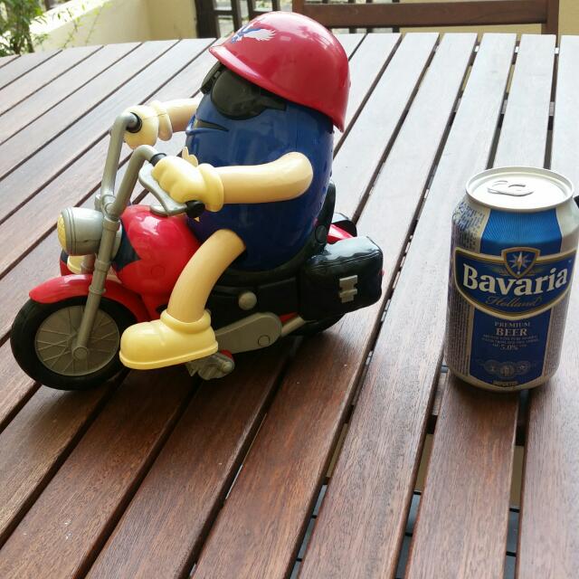 M&M Motorcycle Toy With Sidecar, Hobbies & Toys, Toys & Games on Carousell