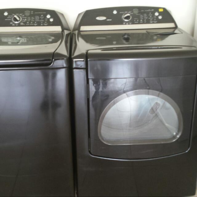 Whirlpool Cabrio Washer/dryer Set, TV & Home Appliances on Carousell