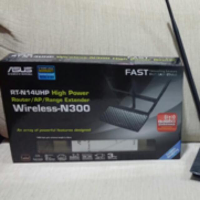 Asus Rt N14uhp Wireless N300 High Power Router Ap Range Extender Electronics On Carousell