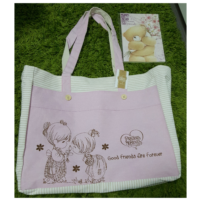 BN Precious Moments bag and note book (Forever friends), Women's ...
