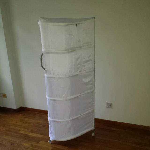 IKEA Rolling Storage Shelves On 3 Wheels, Furniture & Home Living