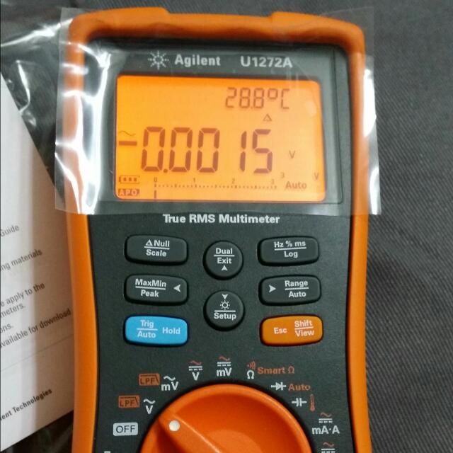 Agilent U1272A TRUE RMS 4 1/2 Digit Handheld Digital Multimeter, Health
