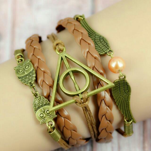 Harry potter on sale leather bracelet