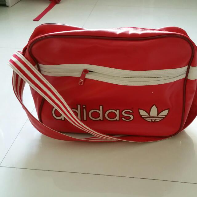 red adidas bag