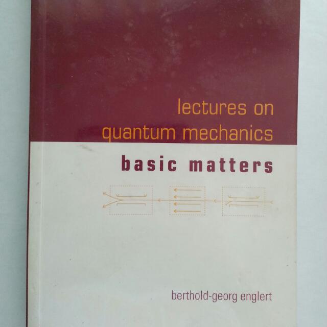 Lectures On Quantum Mechanics Basic Matters Berthold - 