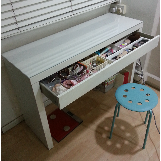 Malm Dressing Table 120x41cm Ikea Furniture On Carousell