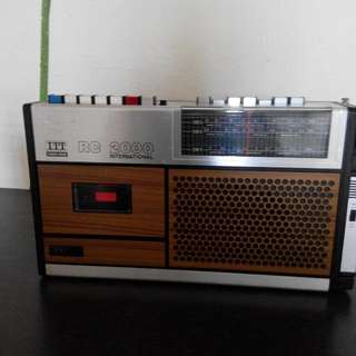 Vintage ITT Radio Cassette Player