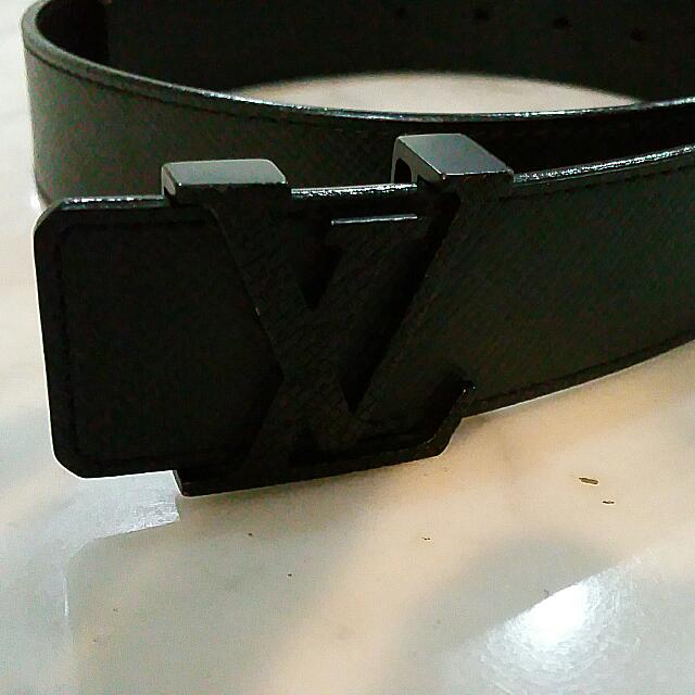 Authentic Black Leather LV Belt, Luxury, Bags & Wallets on Carousell