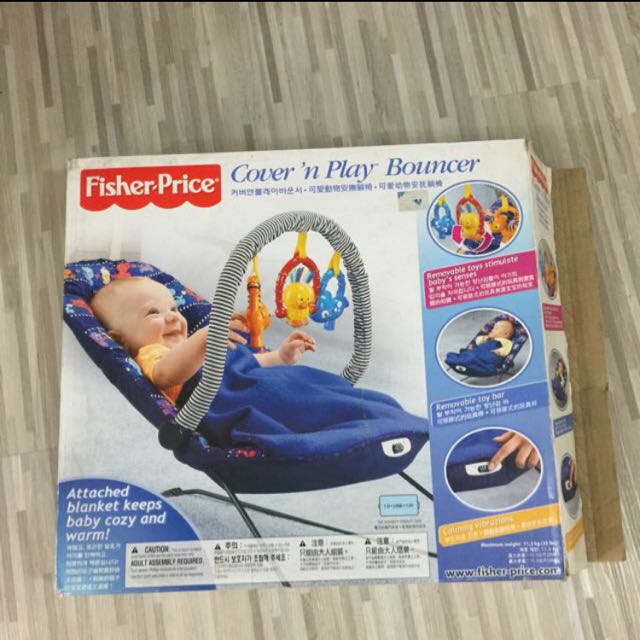 Fisher price cover and play bouncer sales