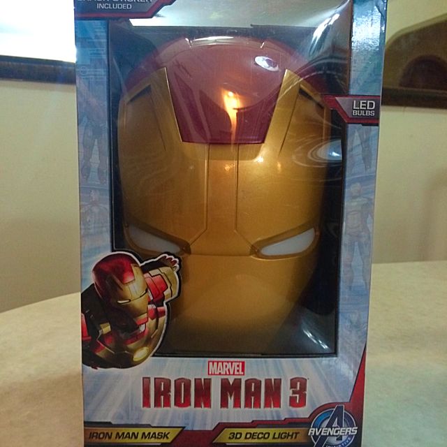 Iron Man 3d Deco Light Mask Toys Games On Carousell