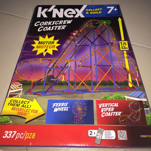 knex corkscrew coaster
