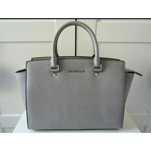 michael kors selma large grey