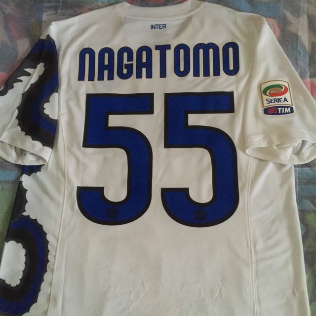 Official Authentic Nike Inter Milan 2010 11 Away Jersey Serie A Nagatomo 55 Sports On Carousell