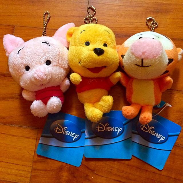 winnie the pooh plush keyring