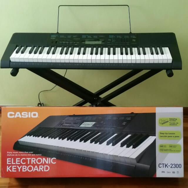 Casio Electronic Keyboard (Model CTK2300), Hobbies & Toys, Music