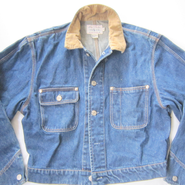 Stunning Men Ralph Lauren Designer Denim Jacket Usa In Size Medium