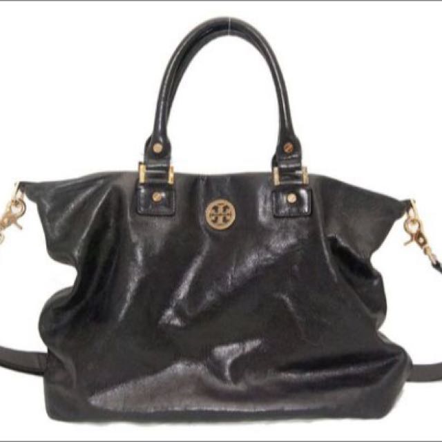Tory Burch Dena Leather Tote, Luxury on Carousell
