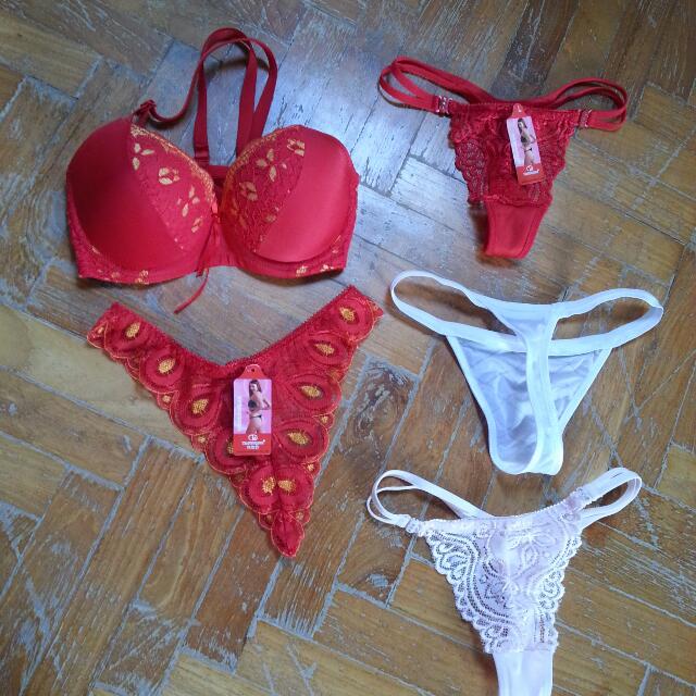 Bn Bra Set Cum G String Women S Fashion On Carousell