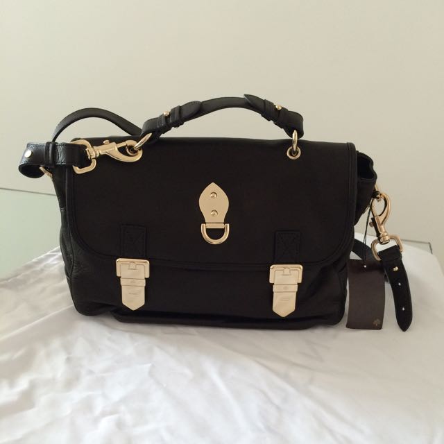 mulberry black satchel bag