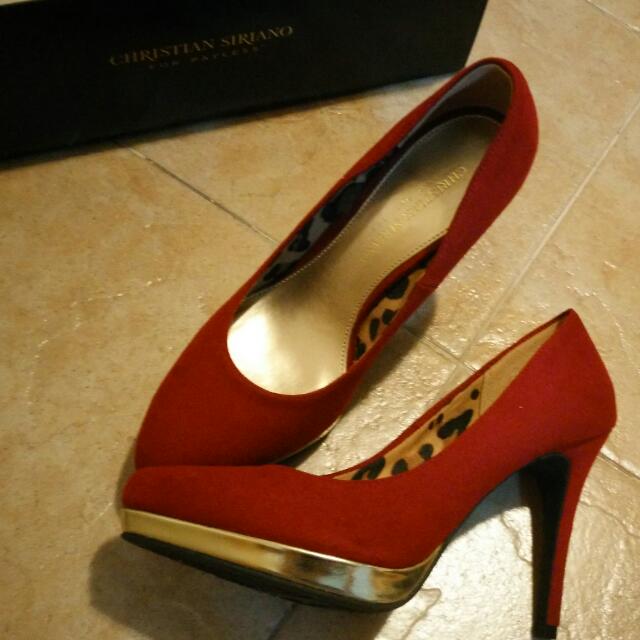 Christian siriano red heels cheap