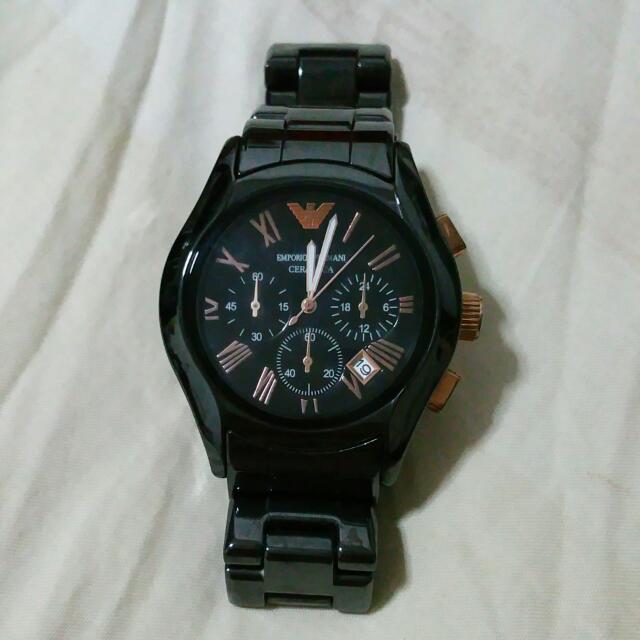 armani ceramica men's watch
