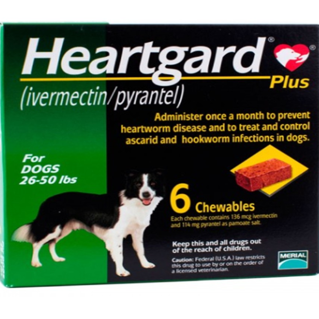 Heartgard Plus For Dogs 26 50 Lbs PetsWall