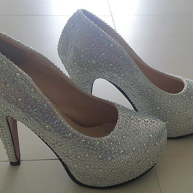 diamond studded heels