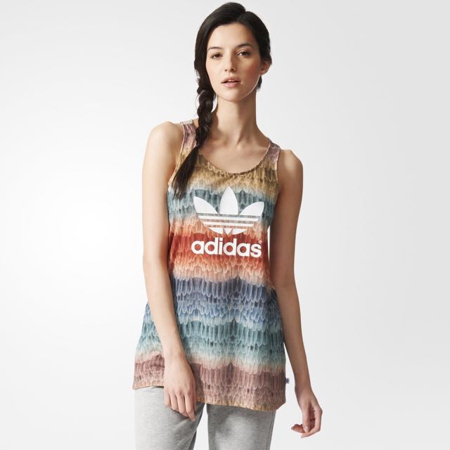 Adidas Originals Printed Tank Top UK 8 BNWT Women s Fashion