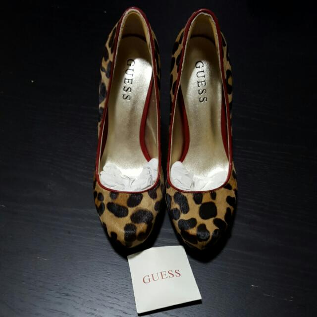 guess leopard print heels