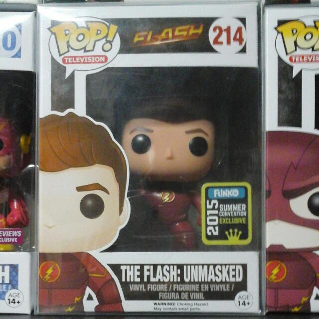 funko pop the flash unmasked 214