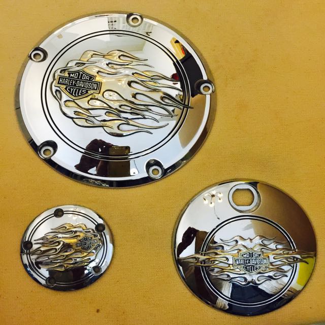 Harley Davidson Flame Cover, Everything Else on Carousell