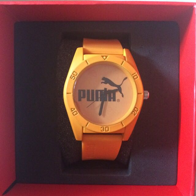 orange puma watch