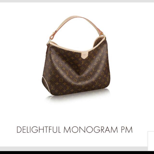 Louis Vuitton Delightful PM Monogram Canvas, Luxury, Bags & Wallets on  Carousell