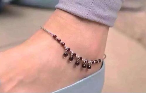 Garnet deals ankle bracelet